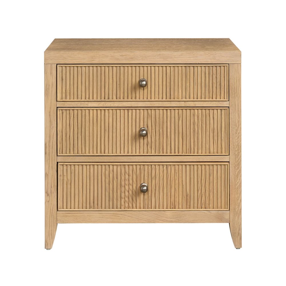 Carmen Three Drawer Nightstand in Skylark Color