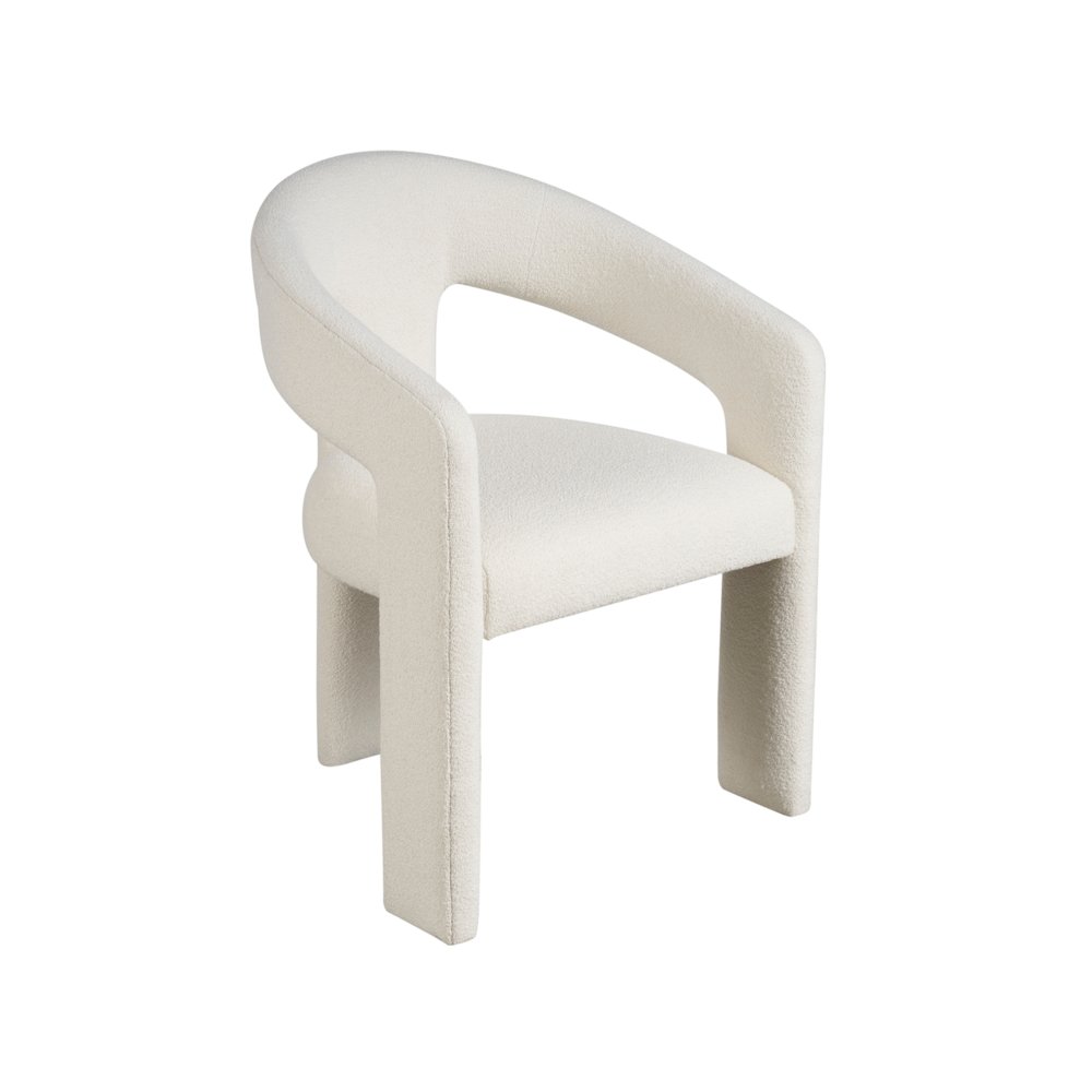 Vesper Chair In Aged Satin Pewter Color