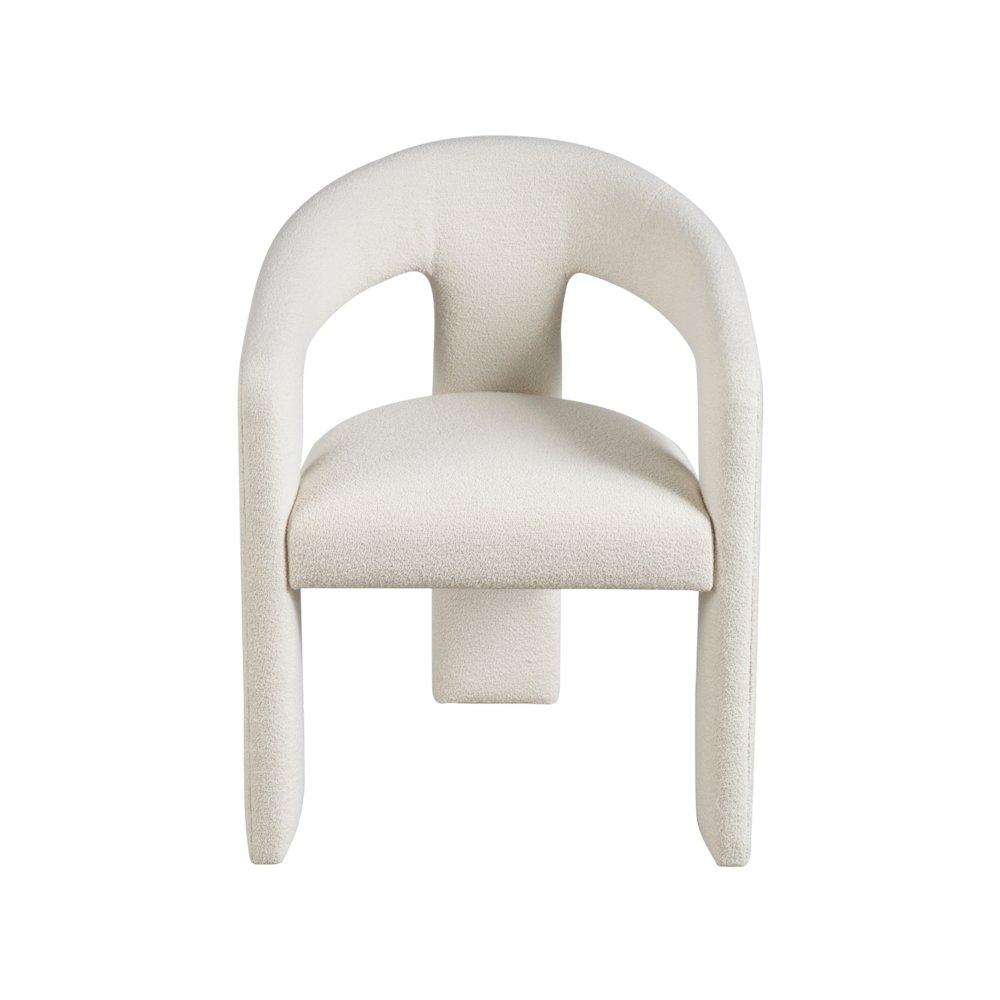 Vesper Chair In Aged Satin Pewter Color