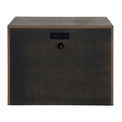 Atlas Drawer Nightstand In Medium Brown Oak Color