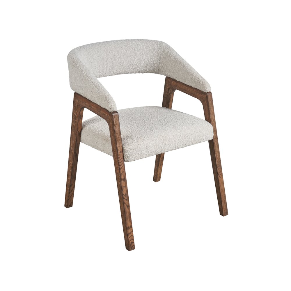 Barrel Back Dining Chair In Aged Satin Pewter Finish Color