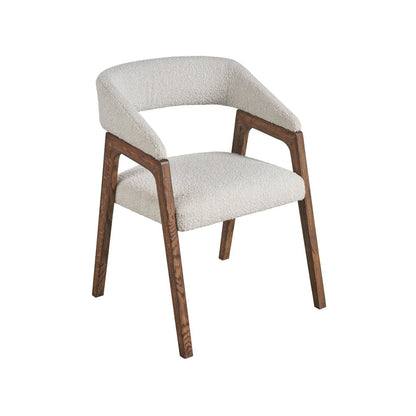 Barrel Back Dining Chair In Aged Satin Pewter Finish Color