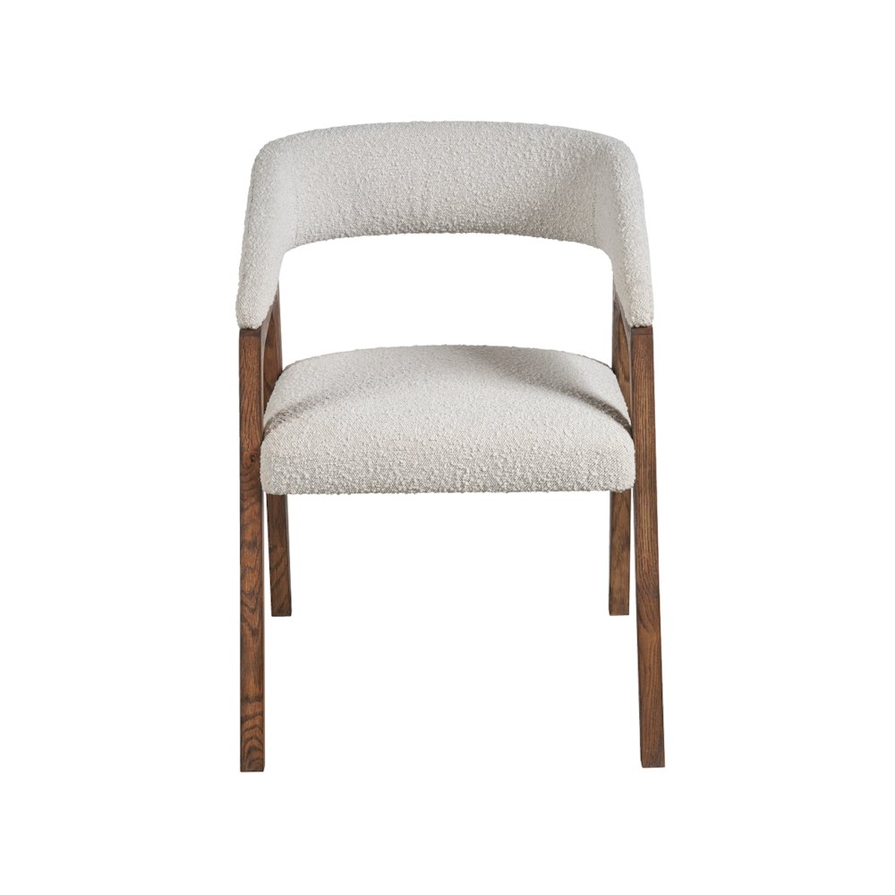Barrel Back Dining Chair In Aged Satin Pewter Finish Color
