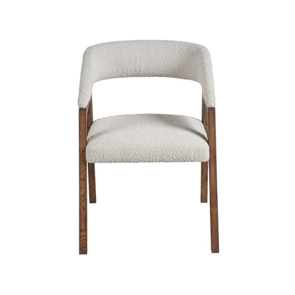 Barrel Back Dining Chair In Aged Satin Pewter Finish Color