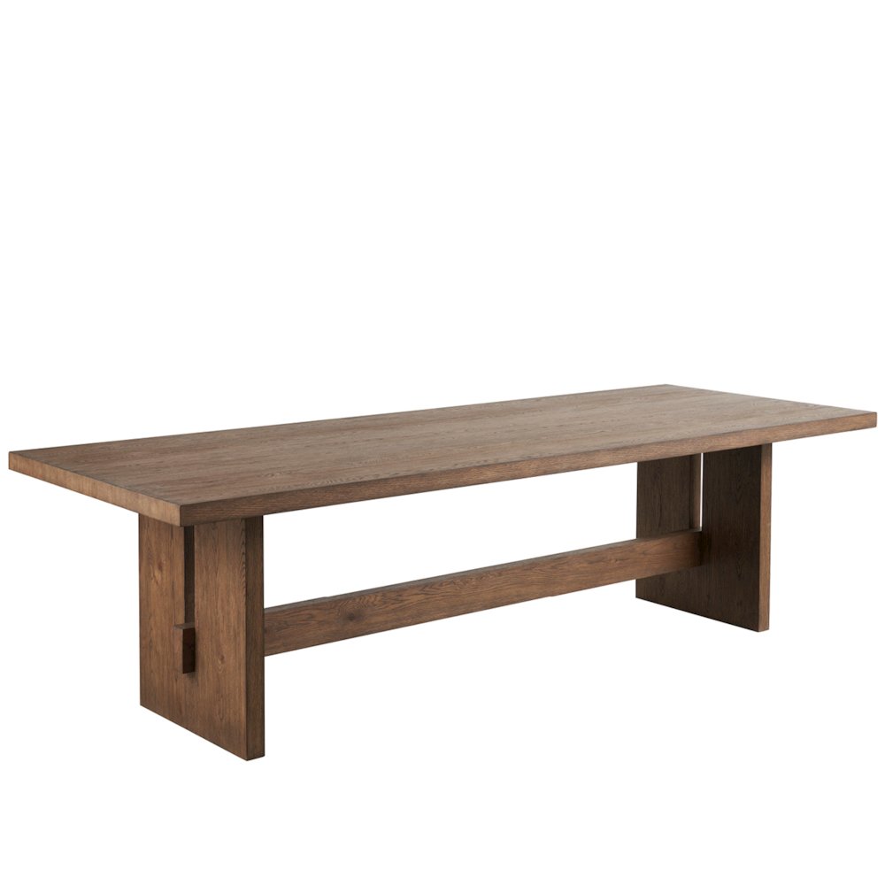 Eden Dining Table In Medium Brown Oak Color