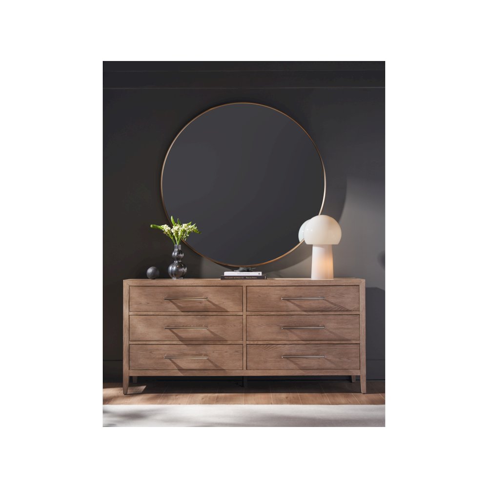 Cove Drawer Dresser In Gray Oak Color