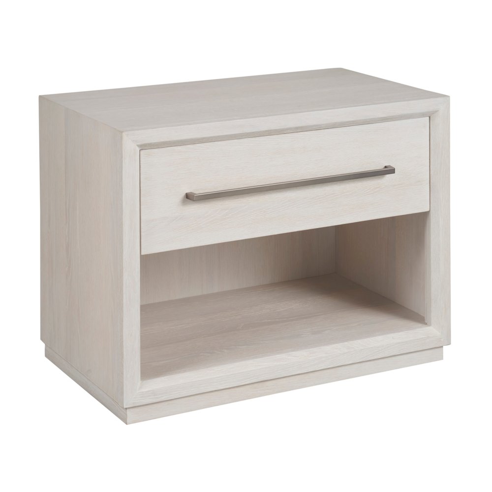 Astrid Drawer Nightstand In White Oak Color
