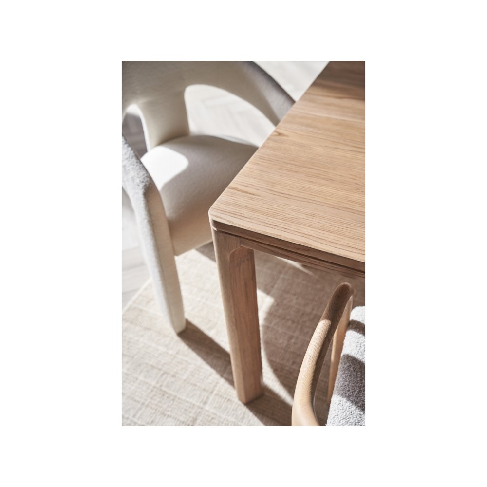 Malone Dining Table In Natural Oak  Color