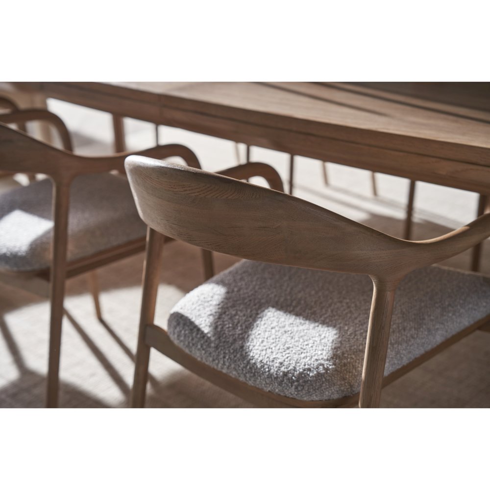 Malone Dining Table In Natural Oak  Color