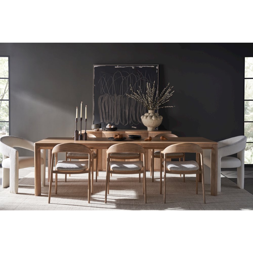 Echo Dining Arm Chair In Natural Oak  Color