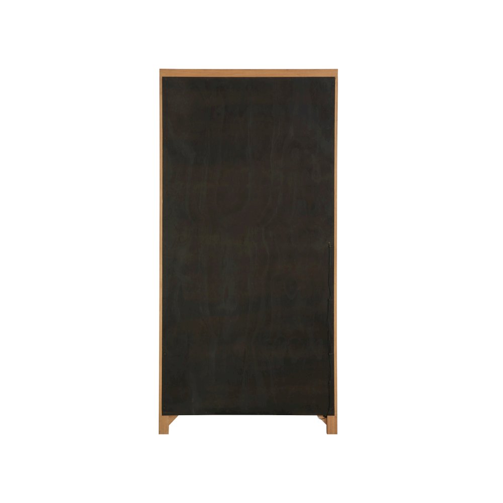 Zella Display Cabinet In Natural Oak  Color