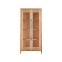 Zella Display Cabinet In Natural Oak  Color