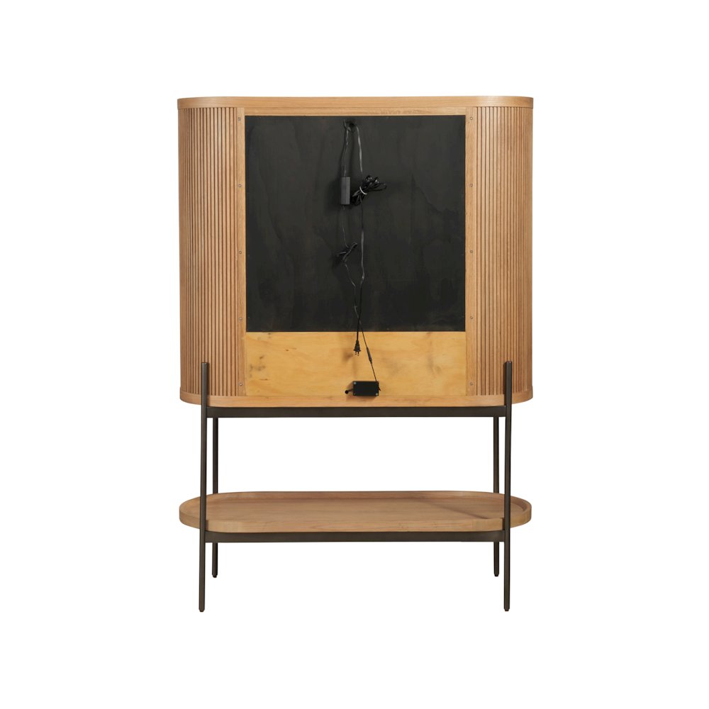 Linnea Bar Cabinet In Natural Oak  Color