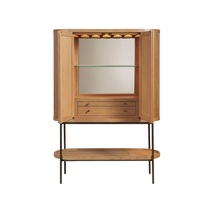 Linnea Bar Cabinet In Natural Oak  Color