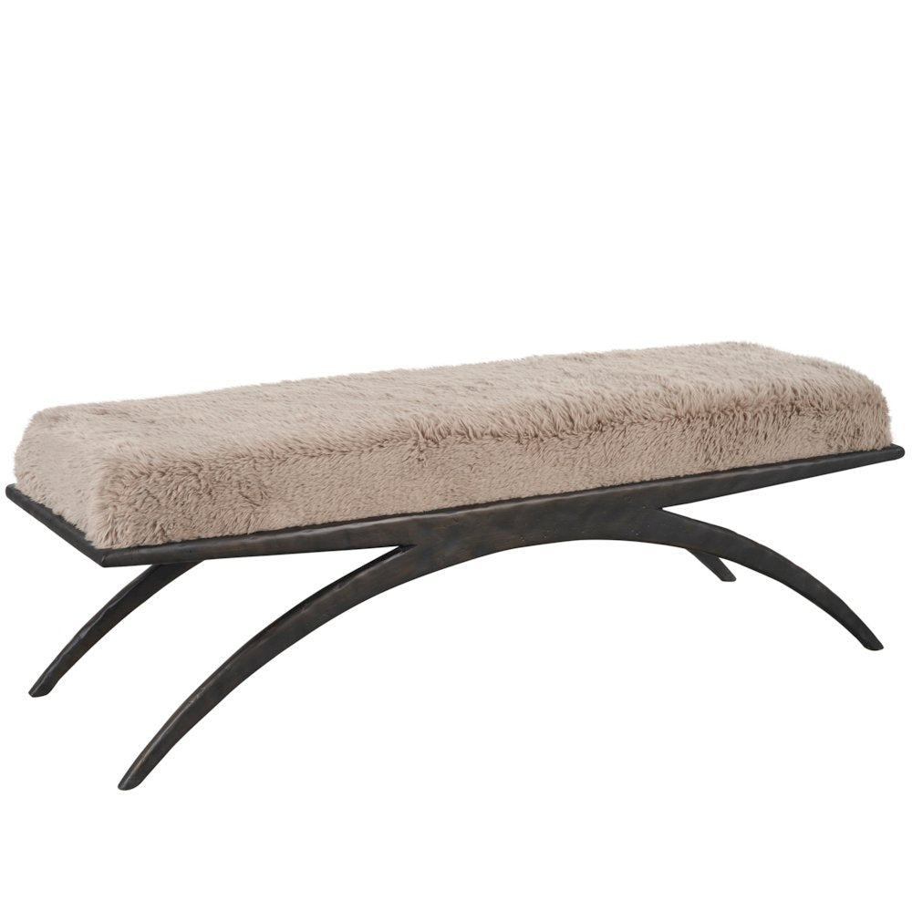 Nola Bench In Bronze Color