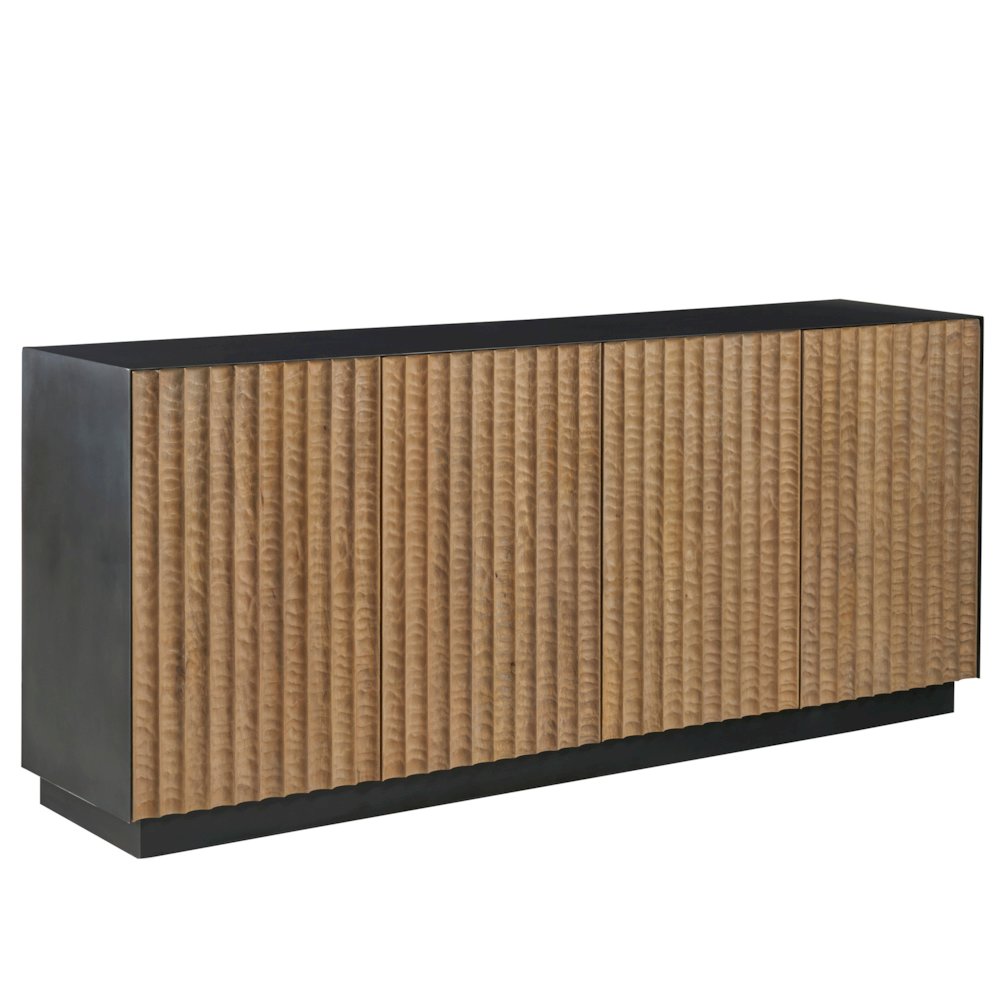 Noir Credenza In Rubbed Iron Color