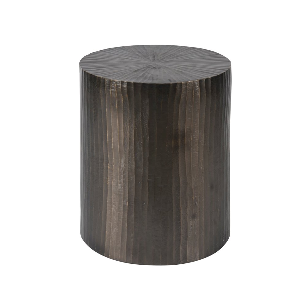 Asher Round End Table In Graphite Color