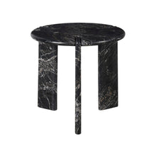 Magnus End Table In Golden Portoro Marble Color