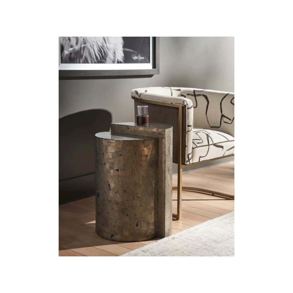 Cosmo End Table In Pyrite Color