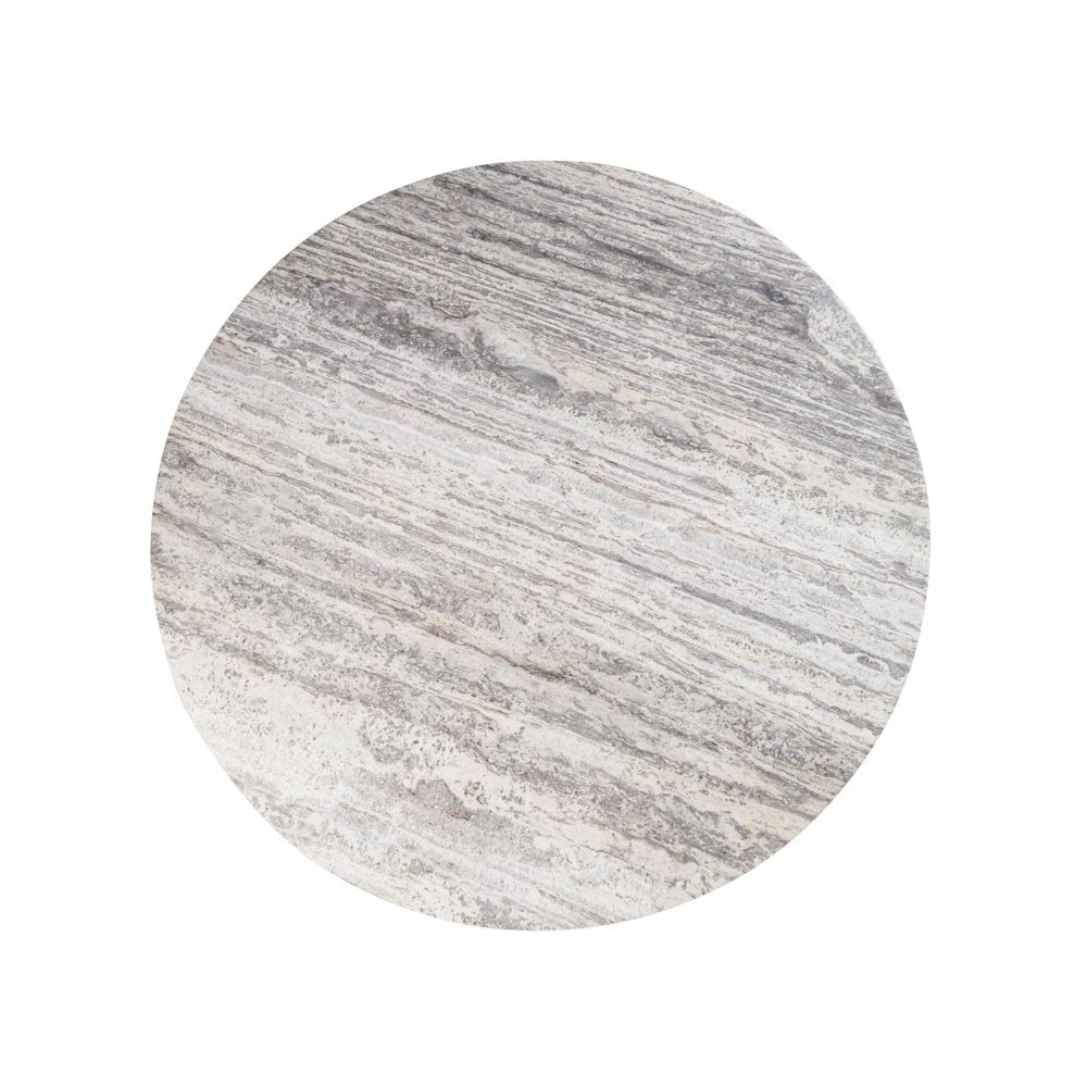 Meadow Dining Table In White Travertine Color