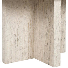 Travertine Sofa Table with Honed Finish and Adjustable Levelers