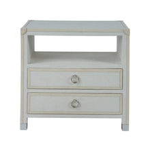 Riven Nightstand In Polished Nickel Color