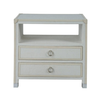 Riven Nightstand In Polished Nickel Color