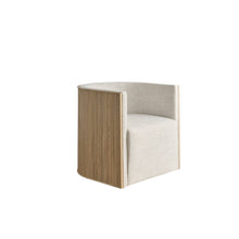 Tanner Swivel Chair in White Oak Color