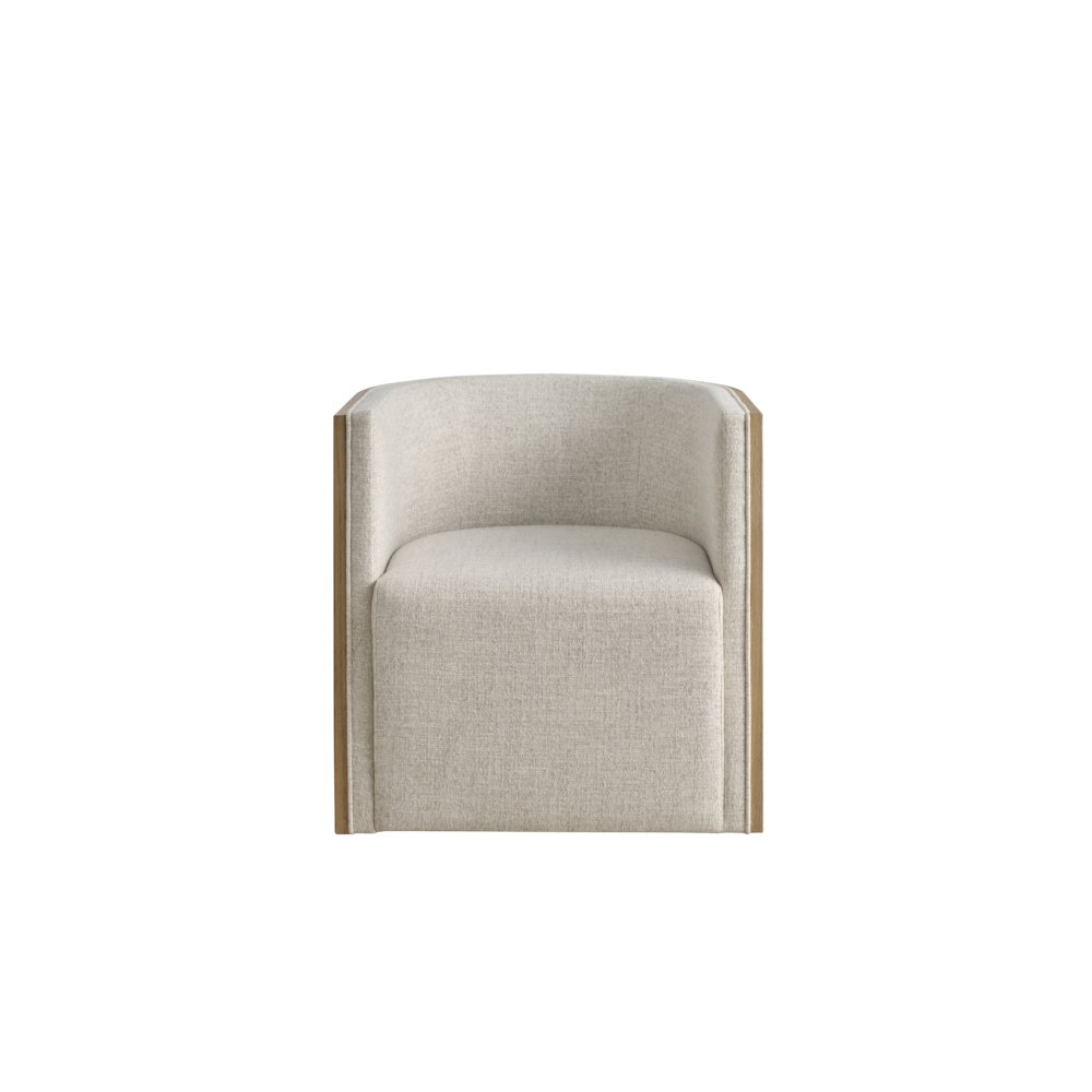 Tanner Swivel Chair in White Oak Color