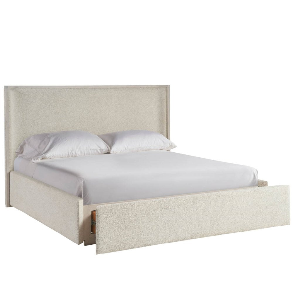 Owen Storage Bed Queen in White Oak Color