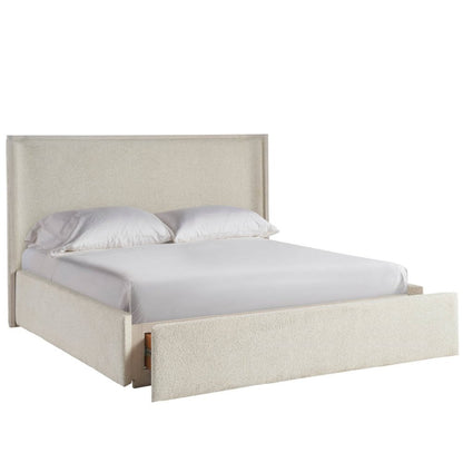 Owen Storage Bed Queen in White Oak Color