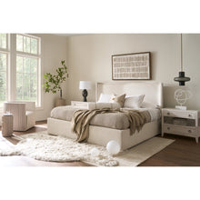 Owen Storage Bed Queen in White Oak Color
