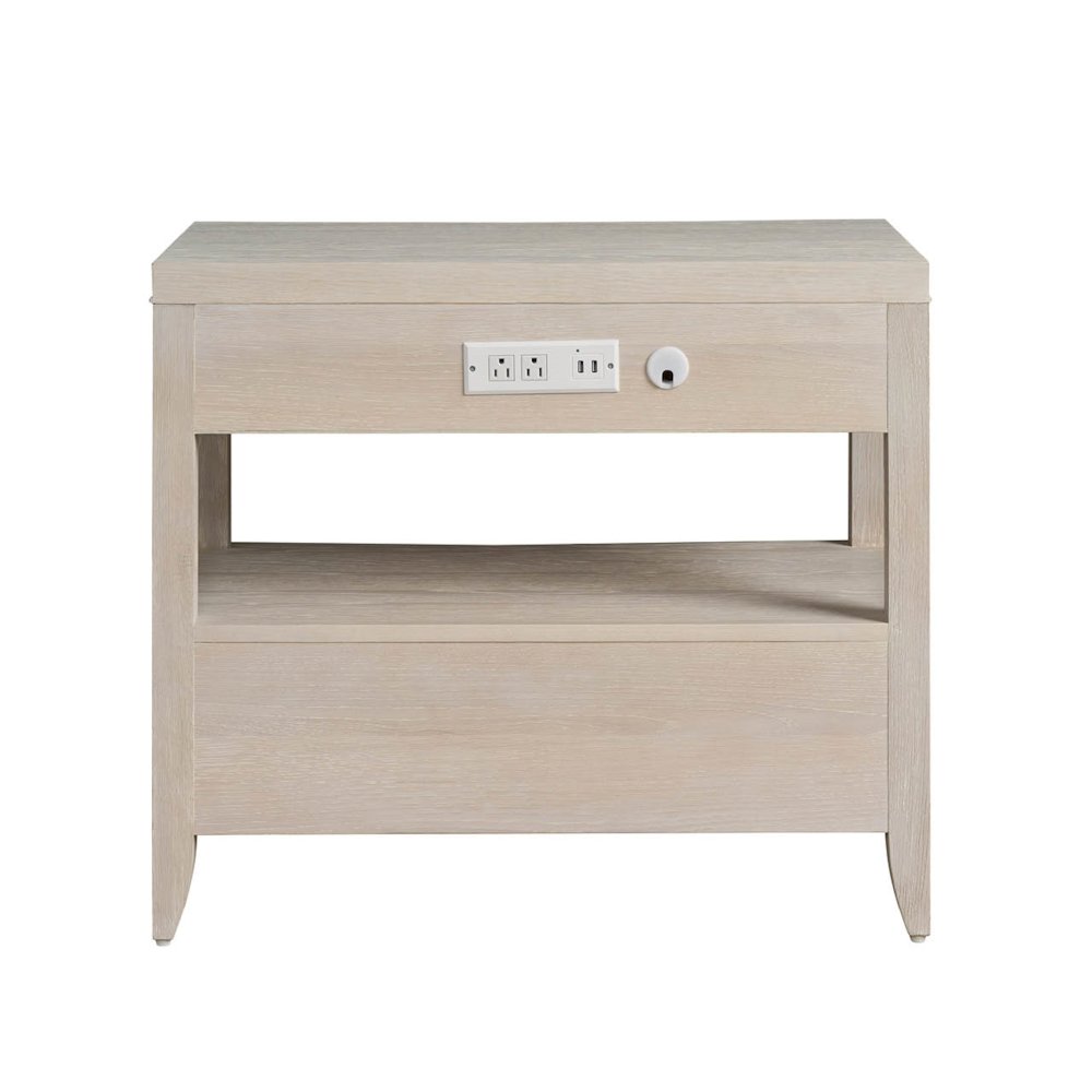 Avaline Nightstand in White Oak Color