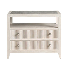 Carmen Two Drawer Nightstand in White Oak Color