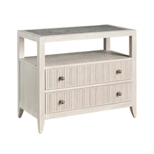 Carmen Two Drawer Nightstand in White Oak Color