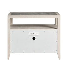 Carmen Two Drawer Nightstand in White Oak Color