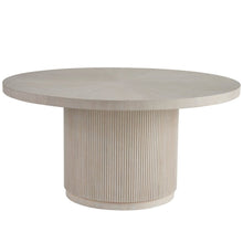Carmen Round Dining Table in White Oak Color