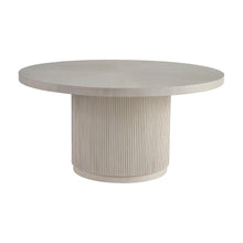 Solid Oak and Poplar Round Dining Table with Adjustable Levelers