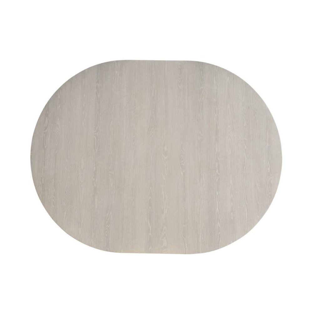 White Oak Round Extendable Dining Table with 18" Leaf and Premium Solid Oak