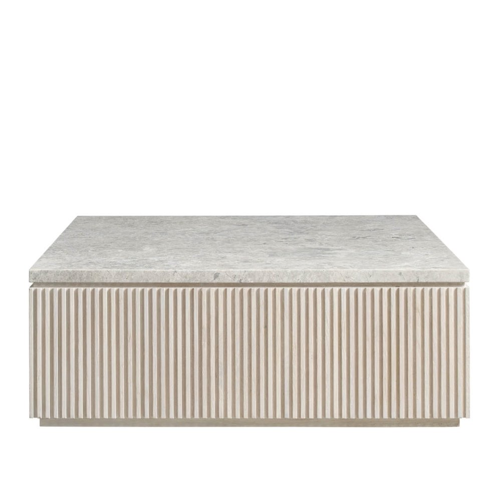 Carmen Cocktail Table in White Oak Color