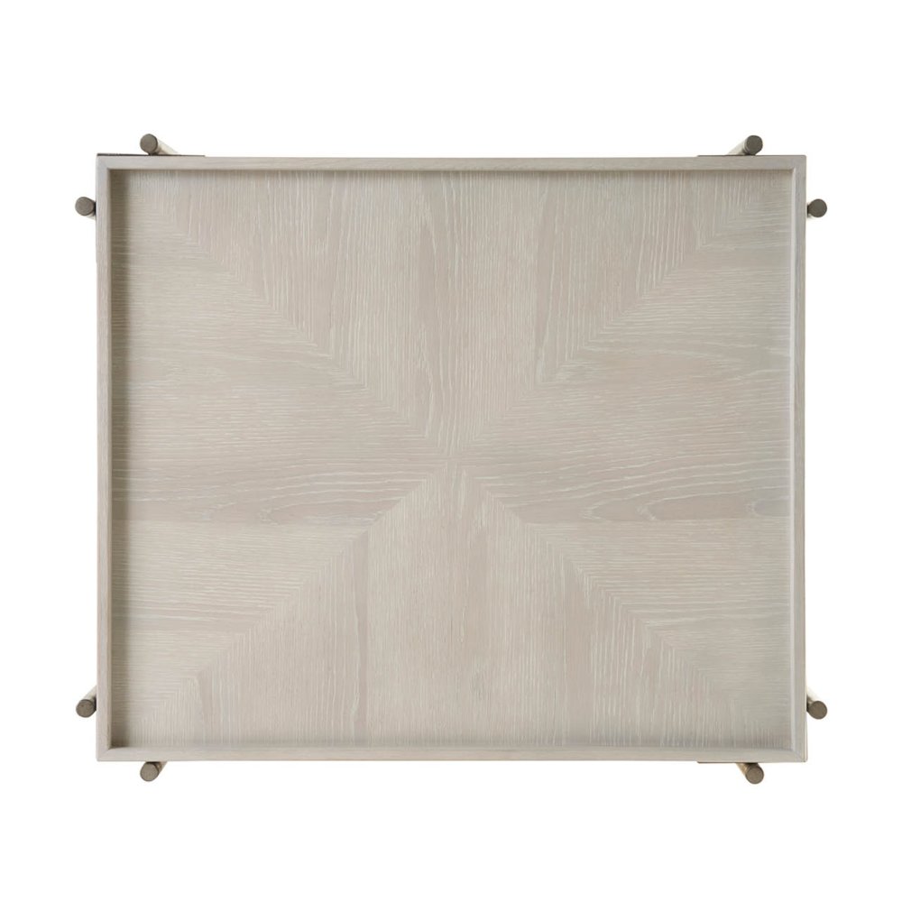 Selkie End Table in White Oak Color