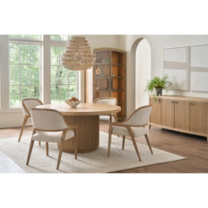 Carmen Round Dining Table in Skylark Color