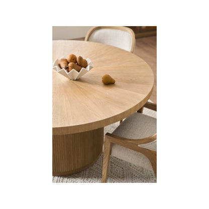 Carmen Round Dining Table in Skylark Color