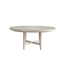 Scavino Round Dining Table in White Oak Color