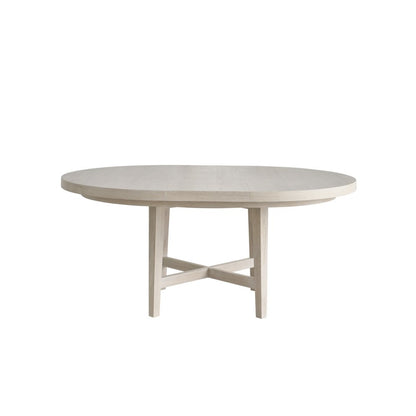 Scavino Round Dining Table in White Oak Color