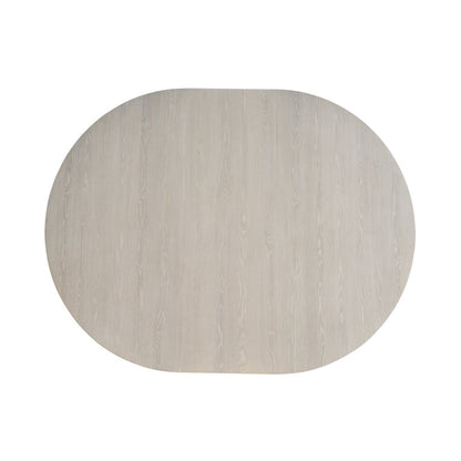Scavino Round Dining Table in White Oak Color