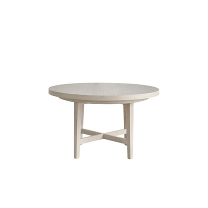 Scavino Round Dining Table in White Oak Color