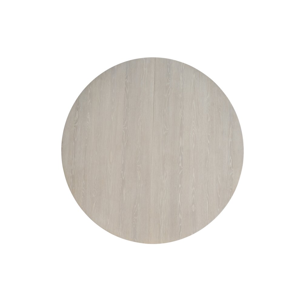 Scavino Round Dining Table in White Oak Color