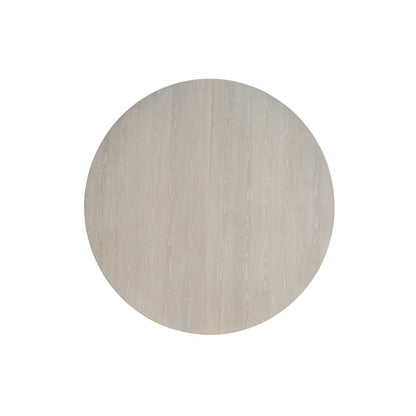 Scavino Round Dining Table in White Oak Color