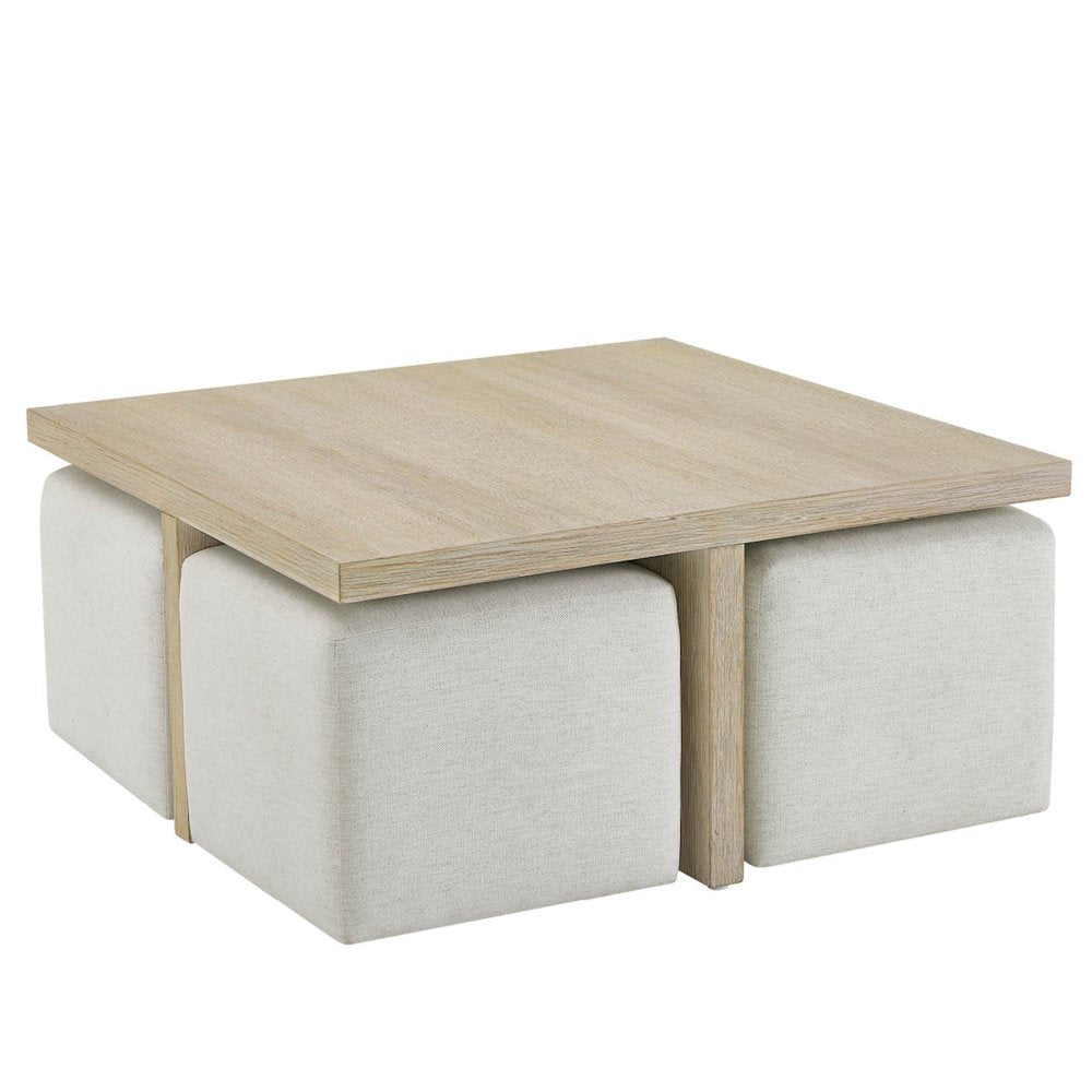 Dockside Cocktail Table W Ottomans
